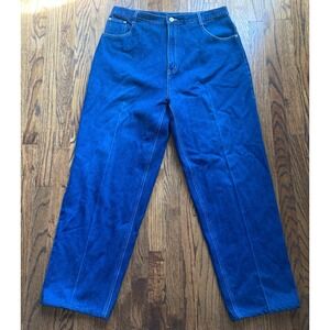 VTG Texas Tuff Jeans Mens Size 38 (fits 36x31) Wide Leg Denim Y2K Hip Hop